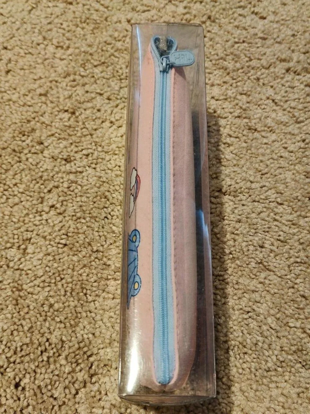 Pink and blue cute girl pencil case